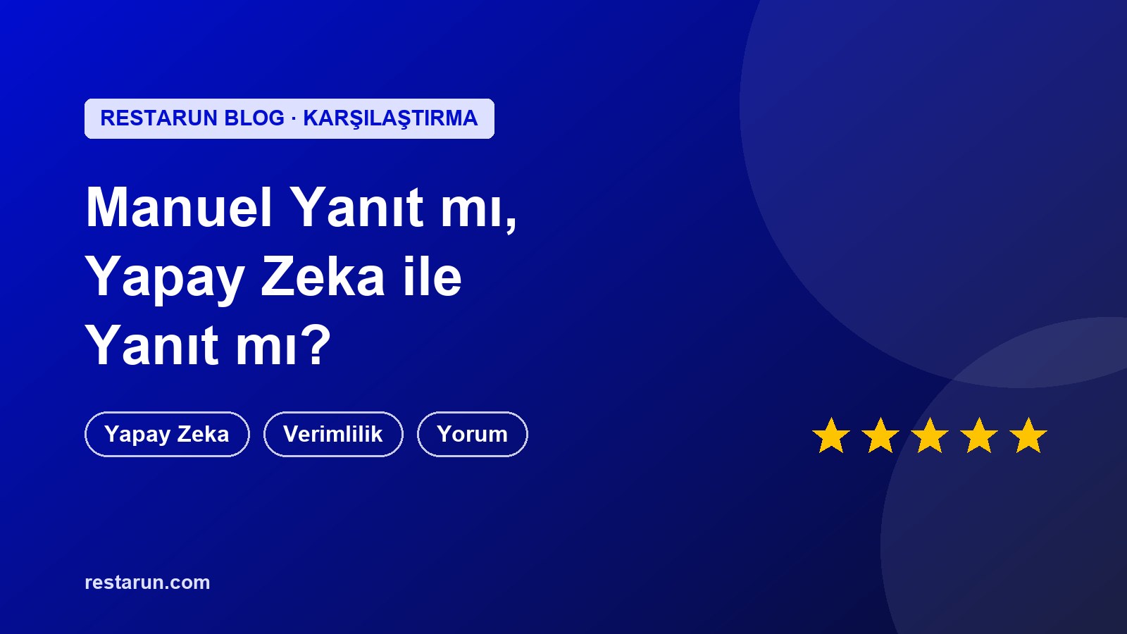 Yorumlara Manuel Yanıt mı, Yapay Zeka ile Yanıt mı? Karşılaştırma kapak görseli