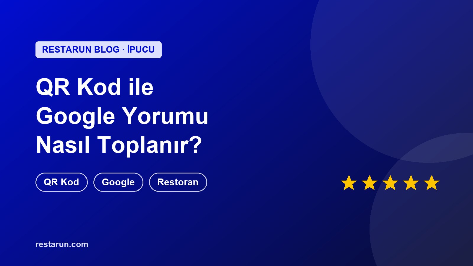 QR Kod ile Google Yorumu Nasıl Toplanır? Restoran ve Kafeler İçin Rehber kapak görseli